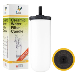 British Berkefeld 7” Ultra Fluoride Ceramic Water Filter Candles