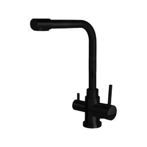 Stainless Steel Premier Matte Black 3-Way Mixer Tap