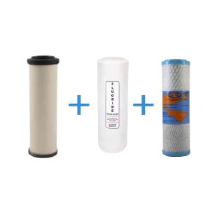 Triple Under Sink Replacement Filter Set Fluoride & Chloramine